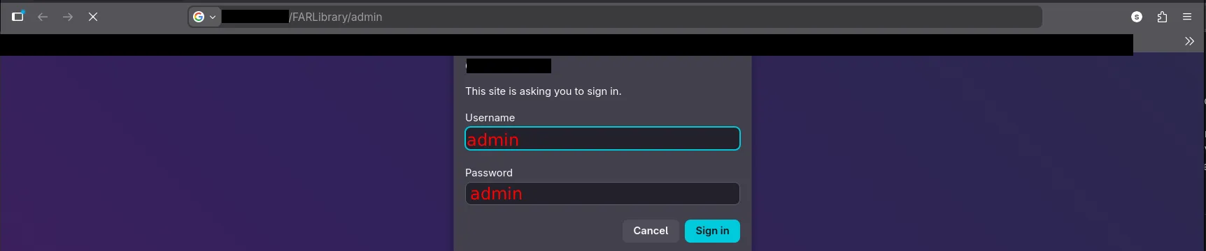 Login Page